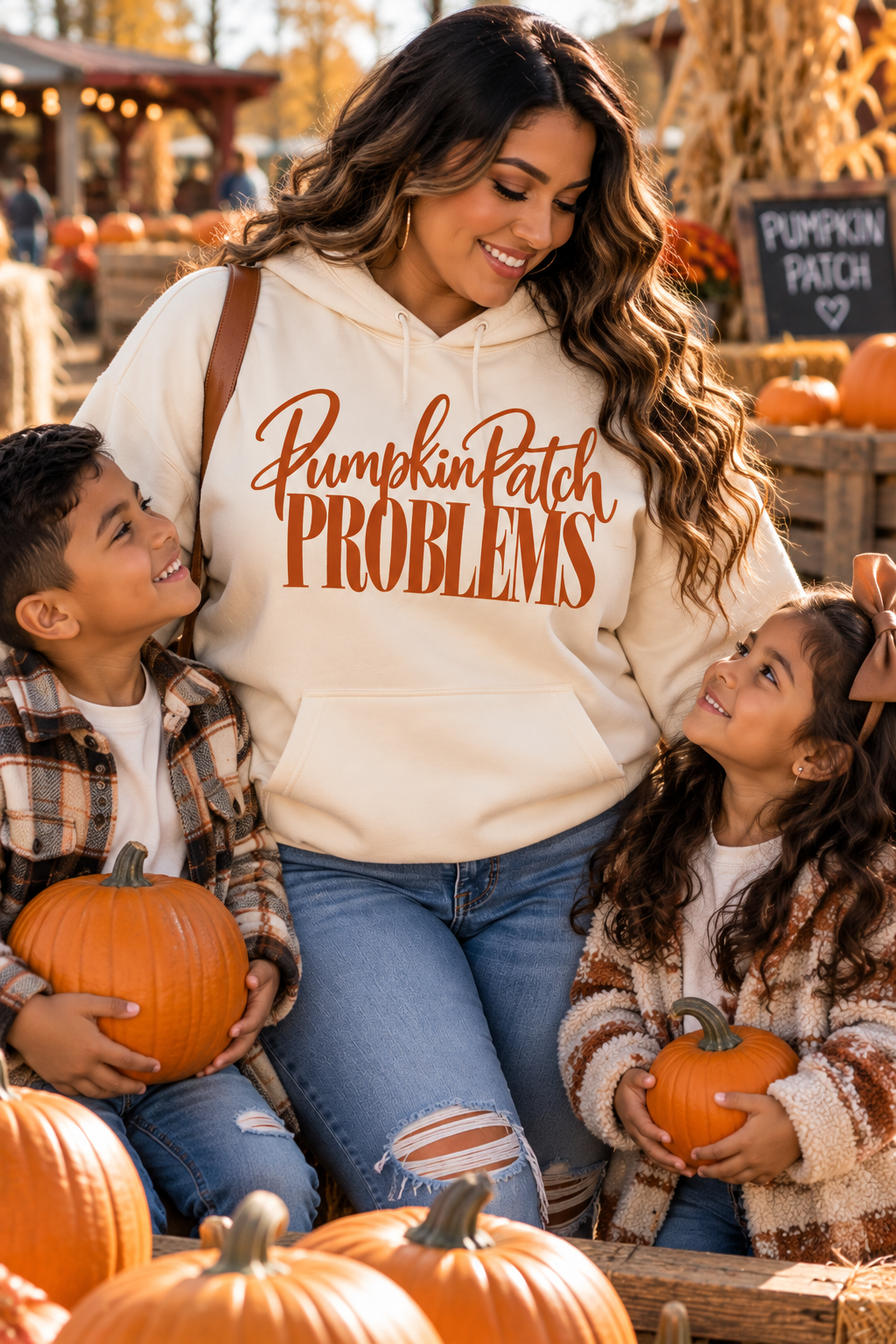 Pumpkin Patch Problems Fall Tee, Crewneck & Hoodie – Unisex Fit