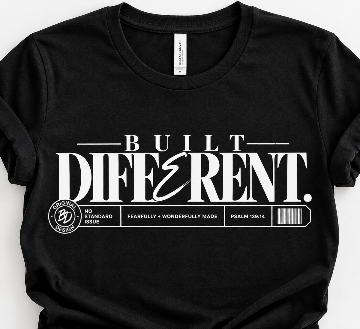 Built Different. | Psalm 139:14 Faith Tee, Crewneck & Hoodie