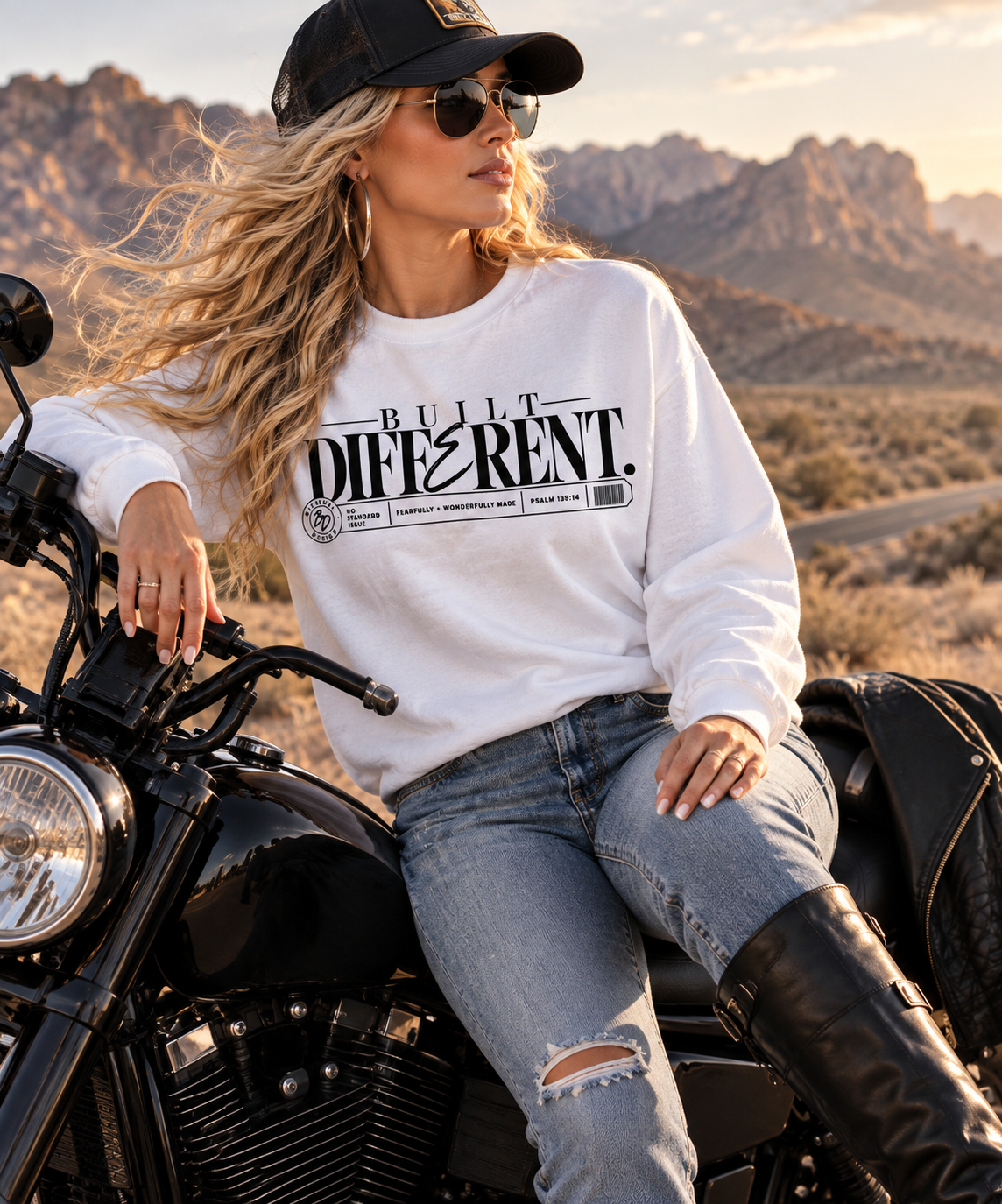 Built Different. | Psalm 139:14 Faith Tee, Crewneck & Hoodie