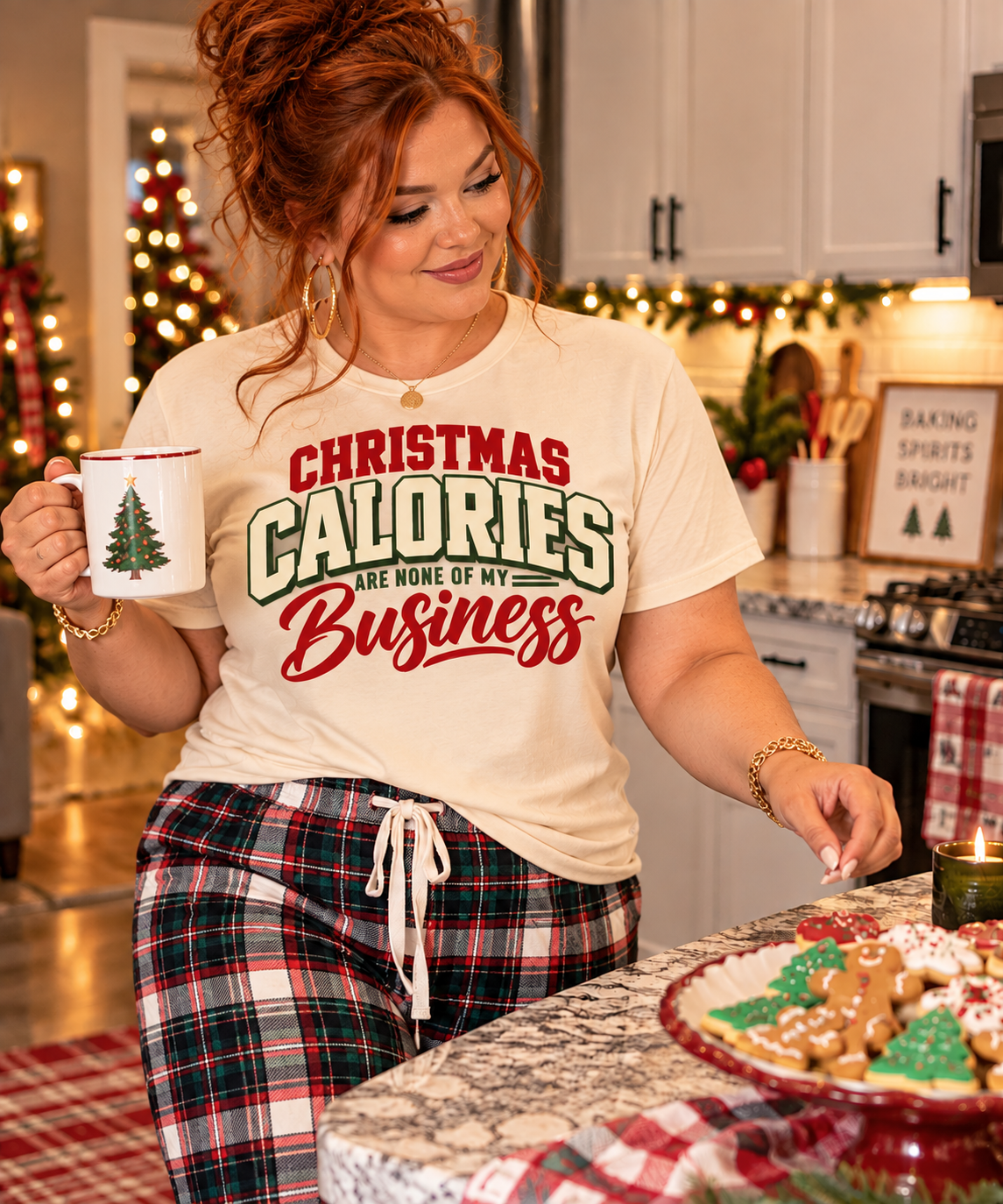 Christmas Calories Are None of My Business | Funny Christmas Shirt, Sweatshirt & Hoodie