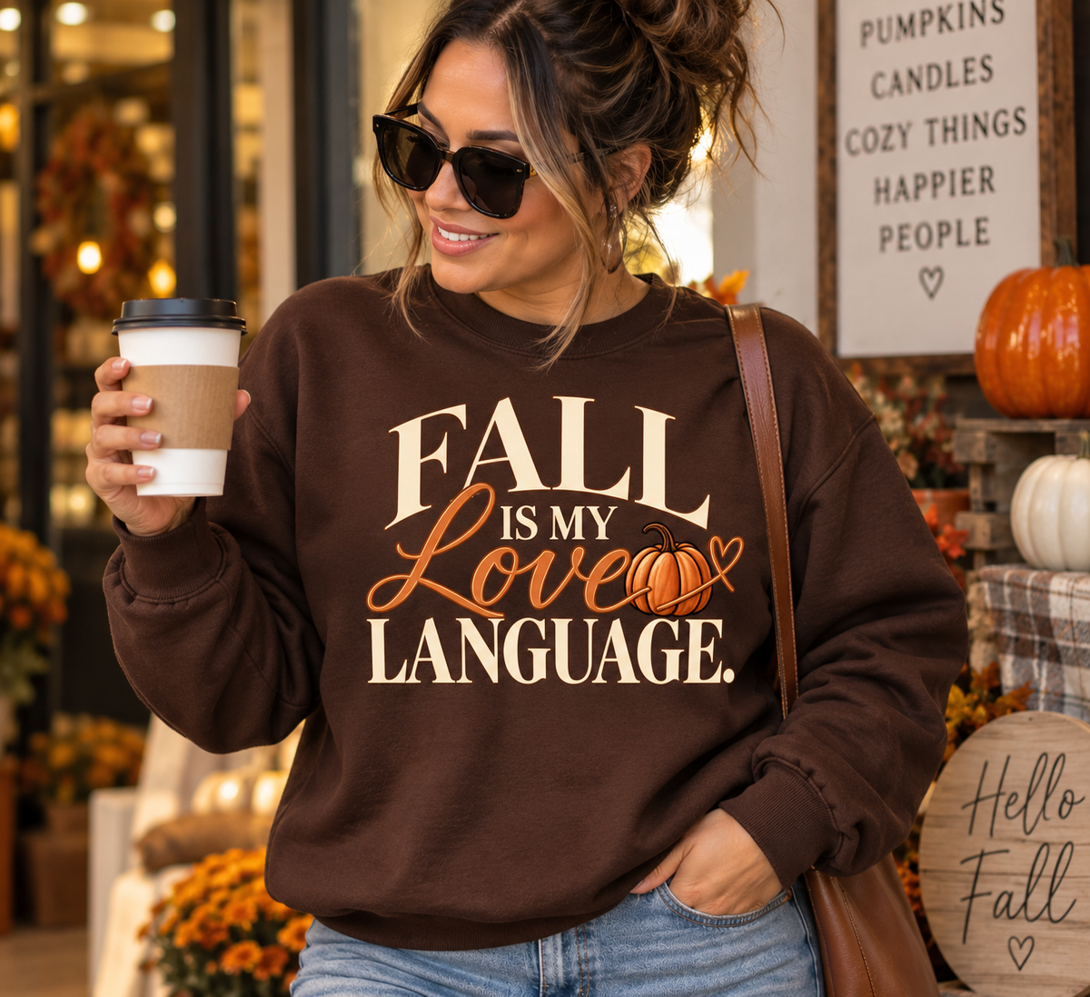 Fall Is My Love Language Tee, Crewneck & Hoodie