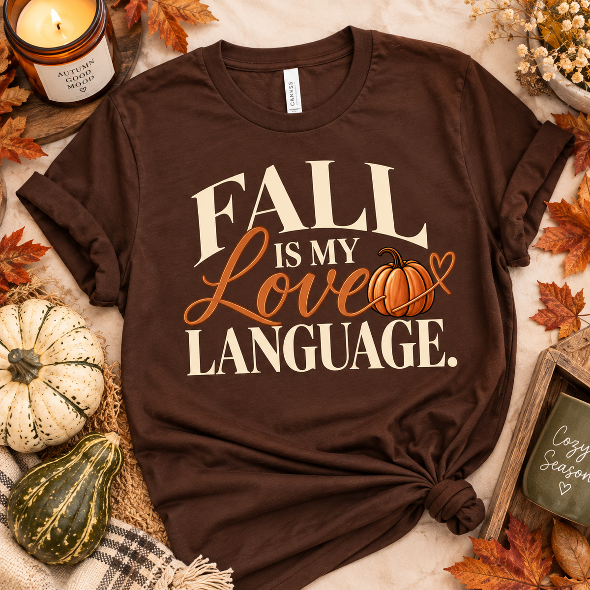 Fall Is My Love Language Tee, Crewneck & Hoodie