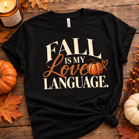 Fall Is My Love Language Tee, Crewneck & Hoodie