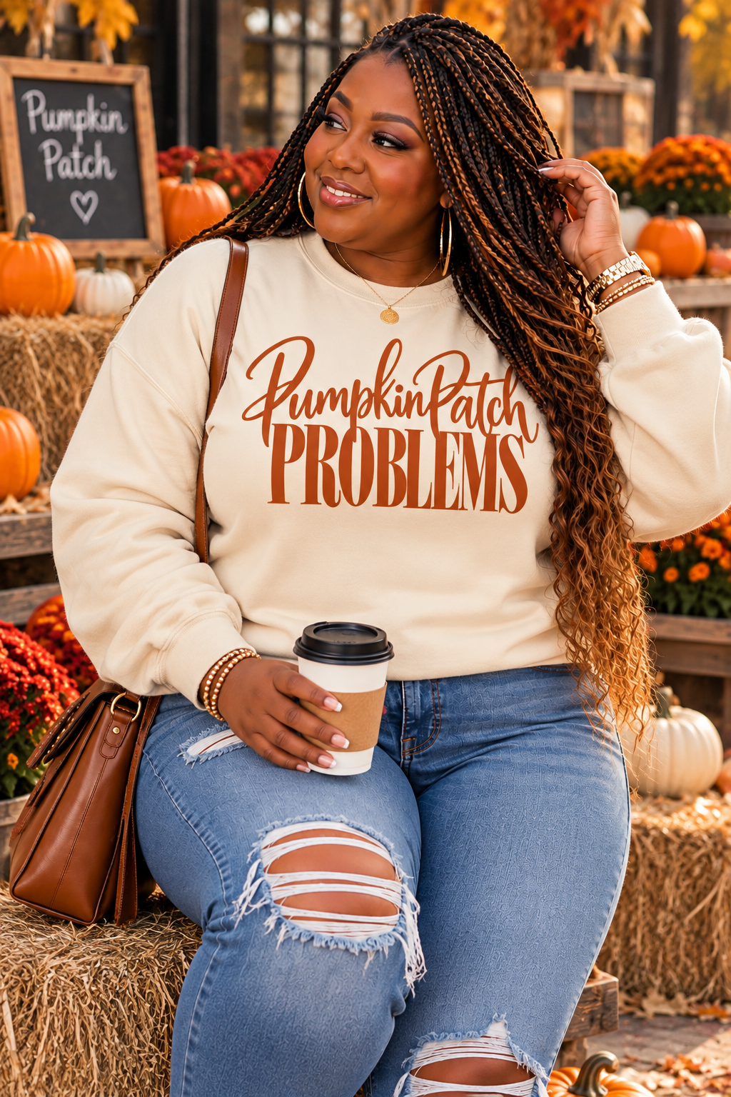 Pumpkin Patch Problems Fall Tee, Crewneck & Hoodie – Unisex Fit