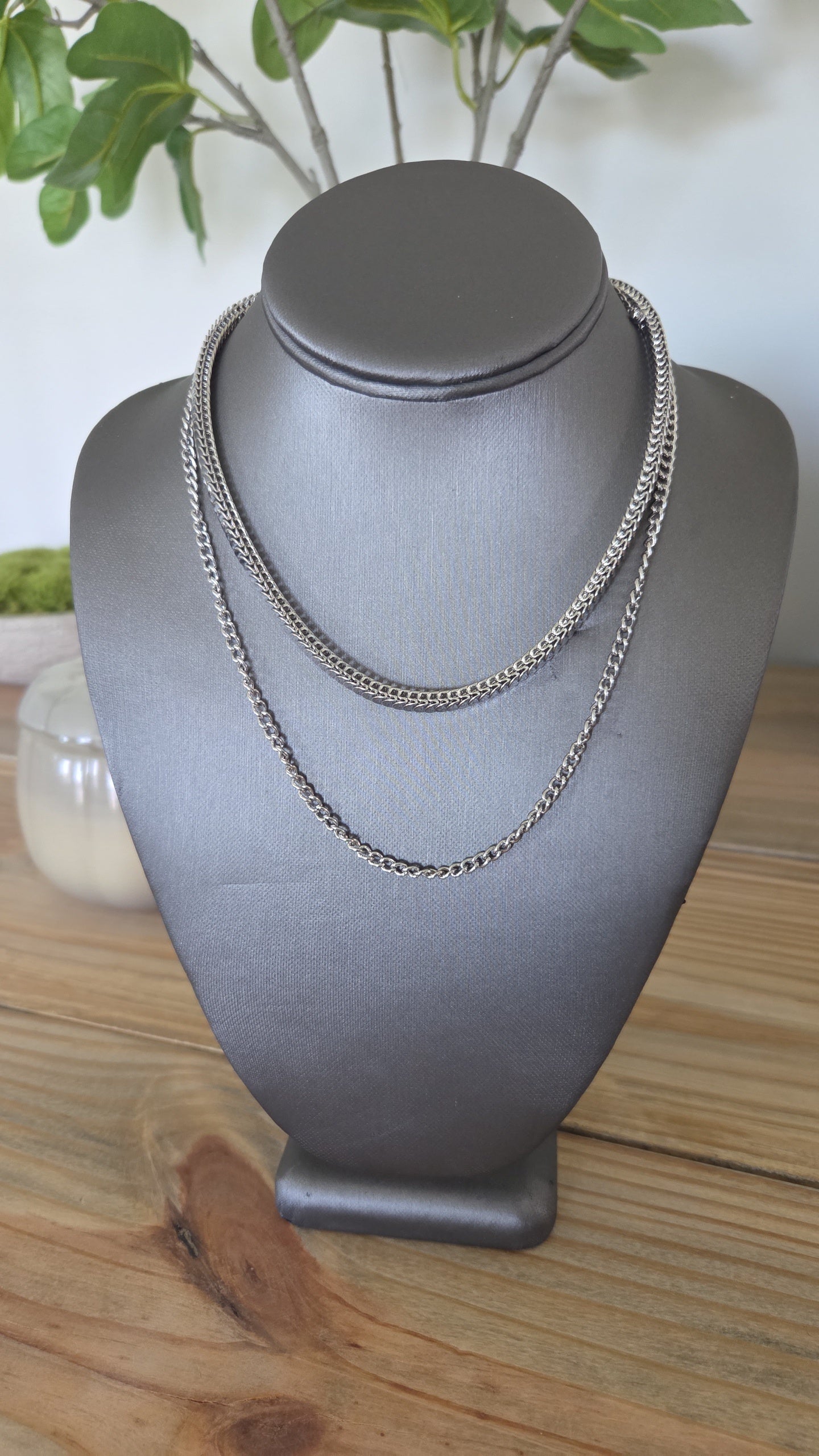 Effortless Layered Silver Chain Necklace