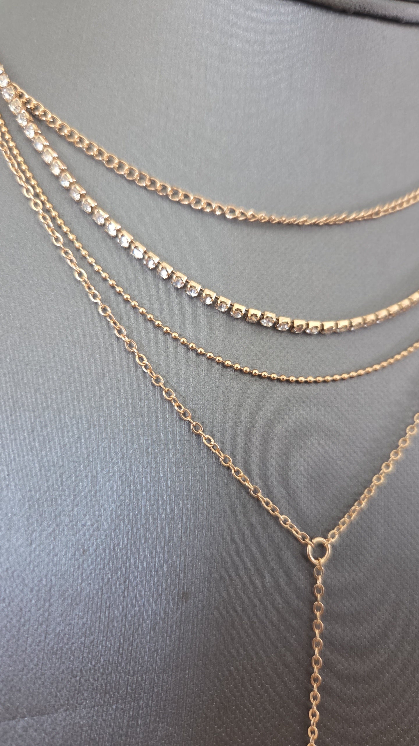 Golden Glow Layered Chain Necklace