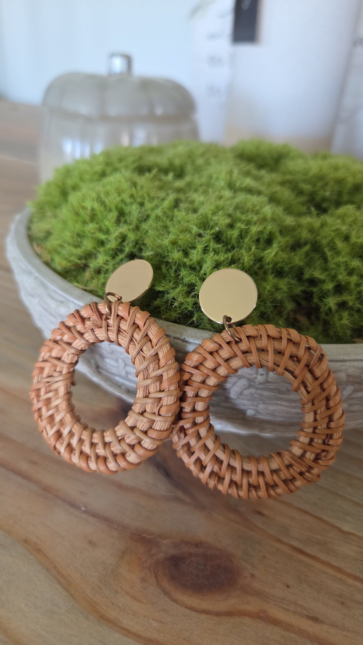 Coastal Woven Statement Earrings